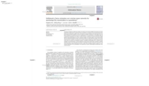 Collaborative fusion estimation over wireless sensor networks for monitoring CO2 concentration in a greenhouse☆